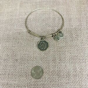 Alex and Ani Silver Initial D Bracelet